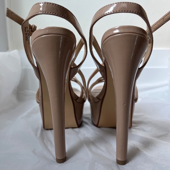 Chinese Laundry Women's Teaser2 Tippy Top Nude Heels Size EU 38.5/US 8 (GUC) - Picture 10 of 14